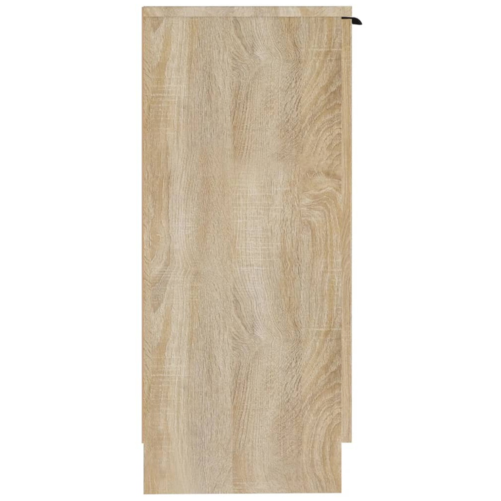 vidaXL Single Door 2 Shelf Sonoma Oak Sideboard Image 6