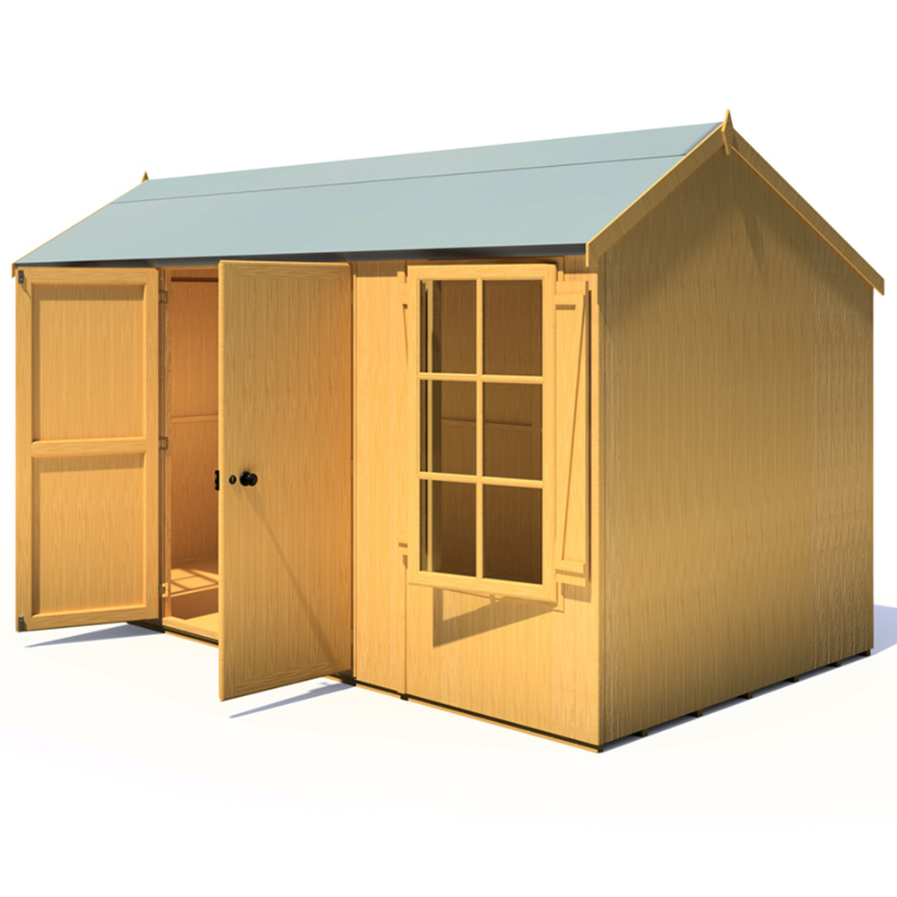 Shire 13 x 7ft Pressure Treated Holt Apex Garden Shed Image 4
