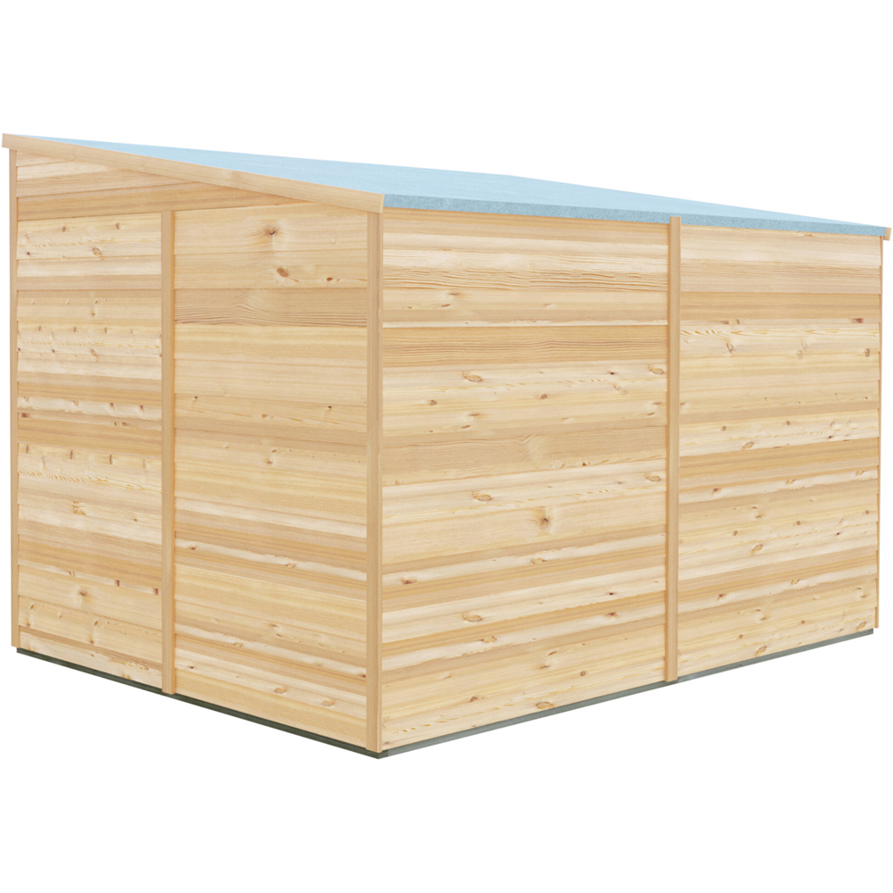 Shire Super Value 8 x 6ft Overlap Pent Garden Shed Image 4