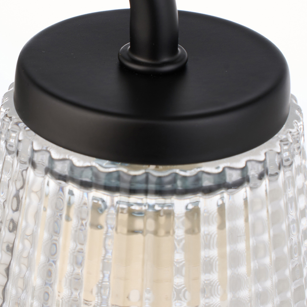 Living and Home Black Height Adjustable Tabletop Candle Warmer Lamp Image 6