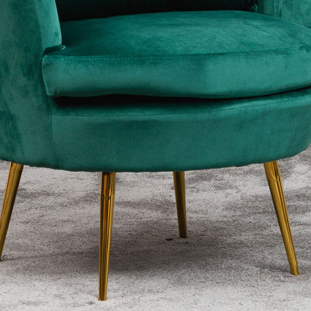 Artemis Home Benicia Green Accent Petal Chair Image 3