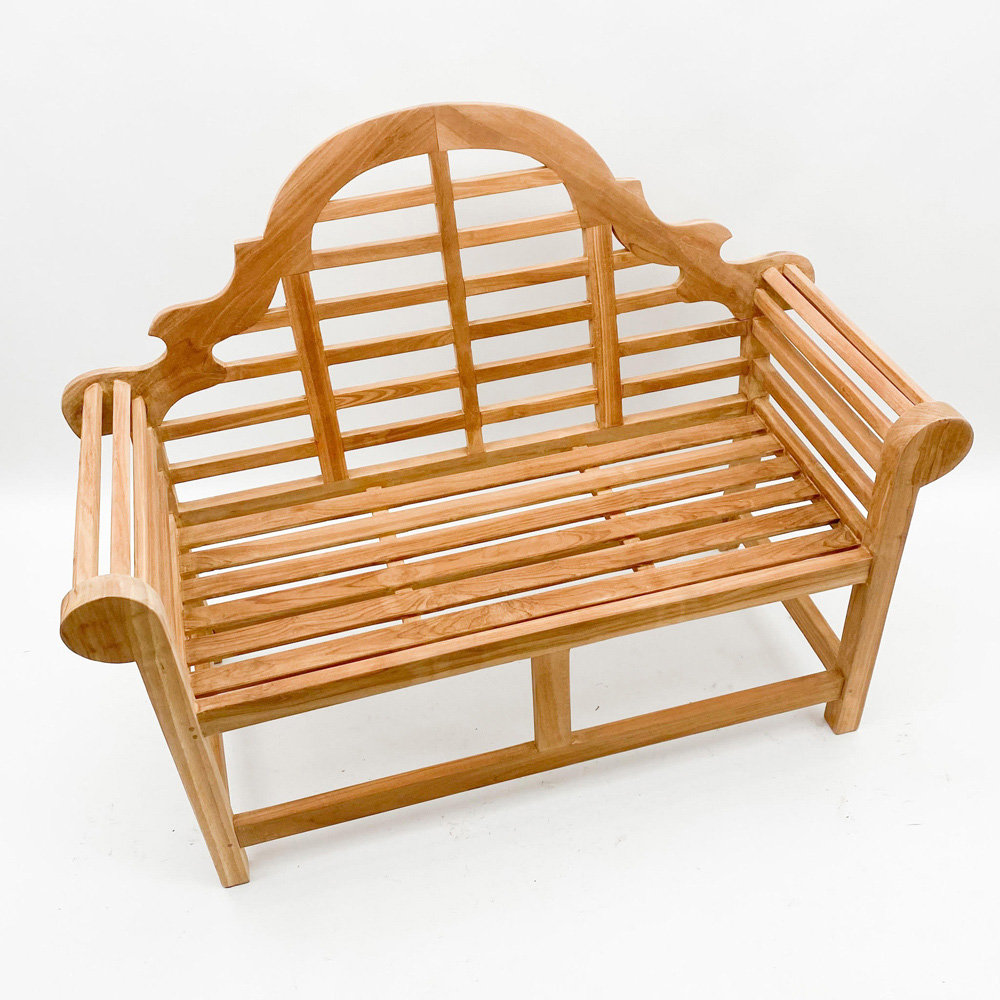 Acacia Home KD Lutyen 2 Seater Natural Wood Garden Bench Image 2