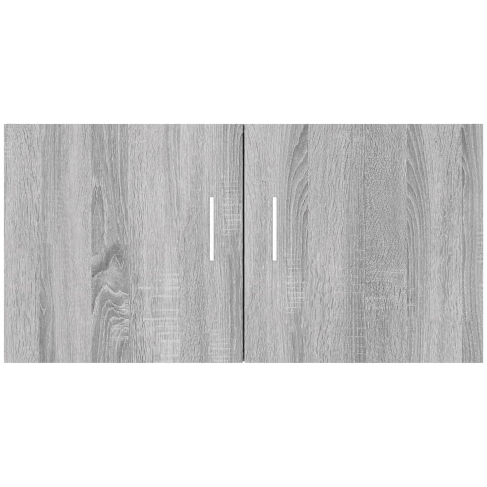 vidaXL 2 Door Grey Sonoma Wall-Mounted Cabinet Image 4