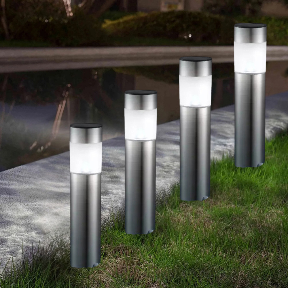 Garden Mile 4 Pack Bollard Solar LED Pathway Light Image 6