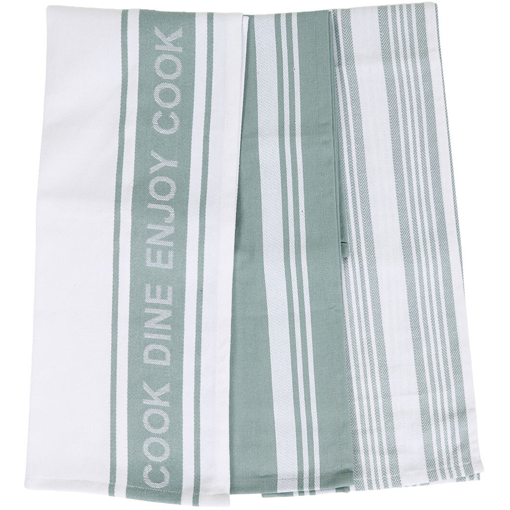 Pack of 3 Cook Dine Enjoy Tea Towels Image 4