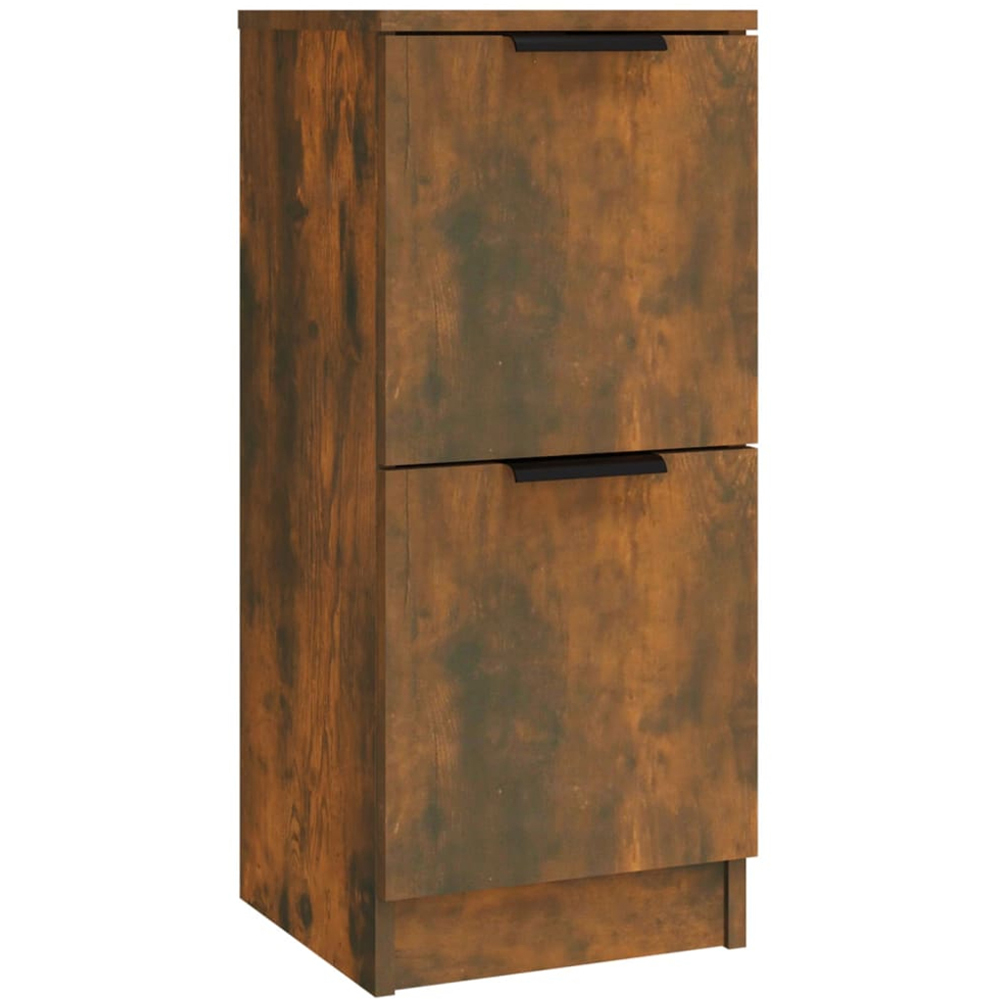 vidaXL 6 Door Smoked Oak Sideboard Set of 3 Image 9