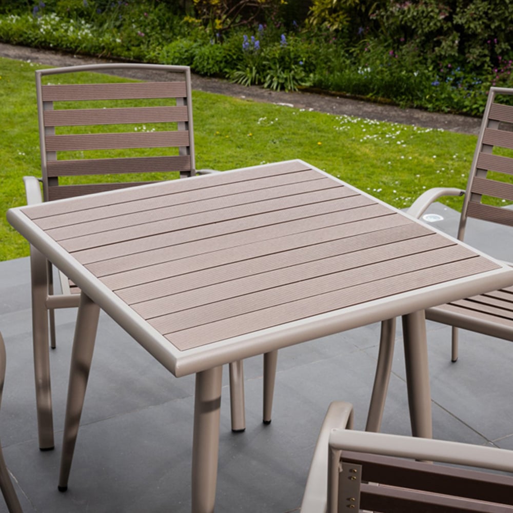 Artemis Home Delamere 4 Seater Outdoor Dining Set with Seat Cushions Image 5