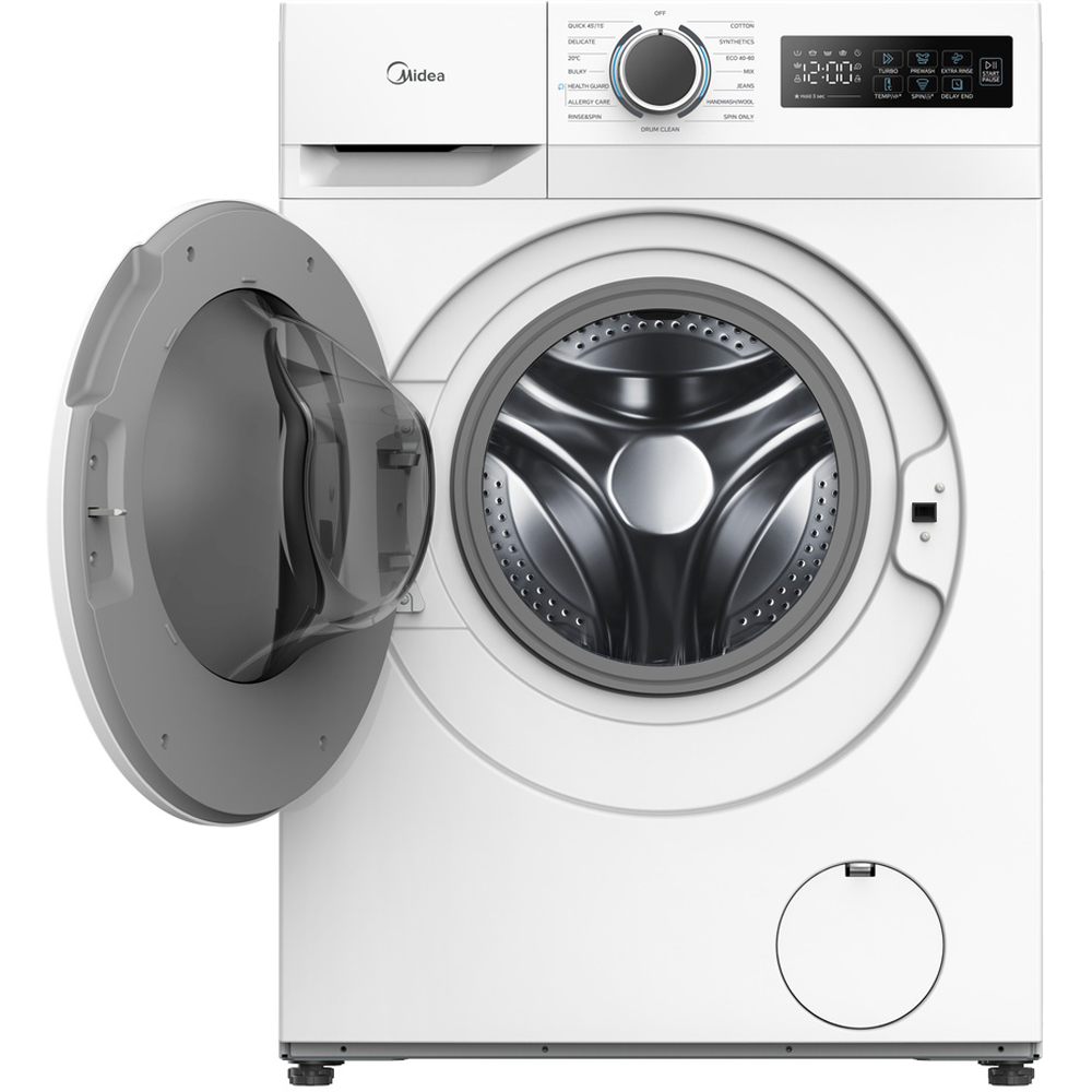 Midea MF110W100BA10/W 10kg White Freestanding Washing Machine Image 3