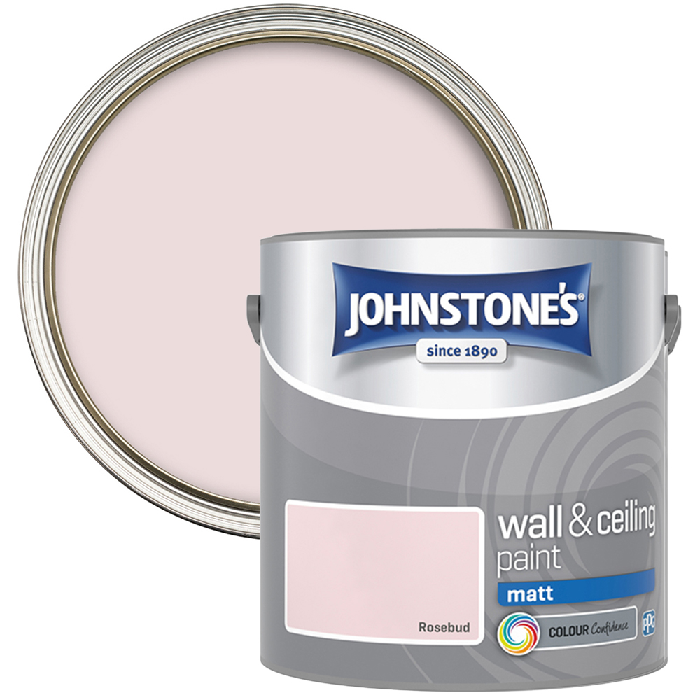 Johnstone's Walls & Ceilings Rosebud Matt Emulsion Paint 2.5L Image 1