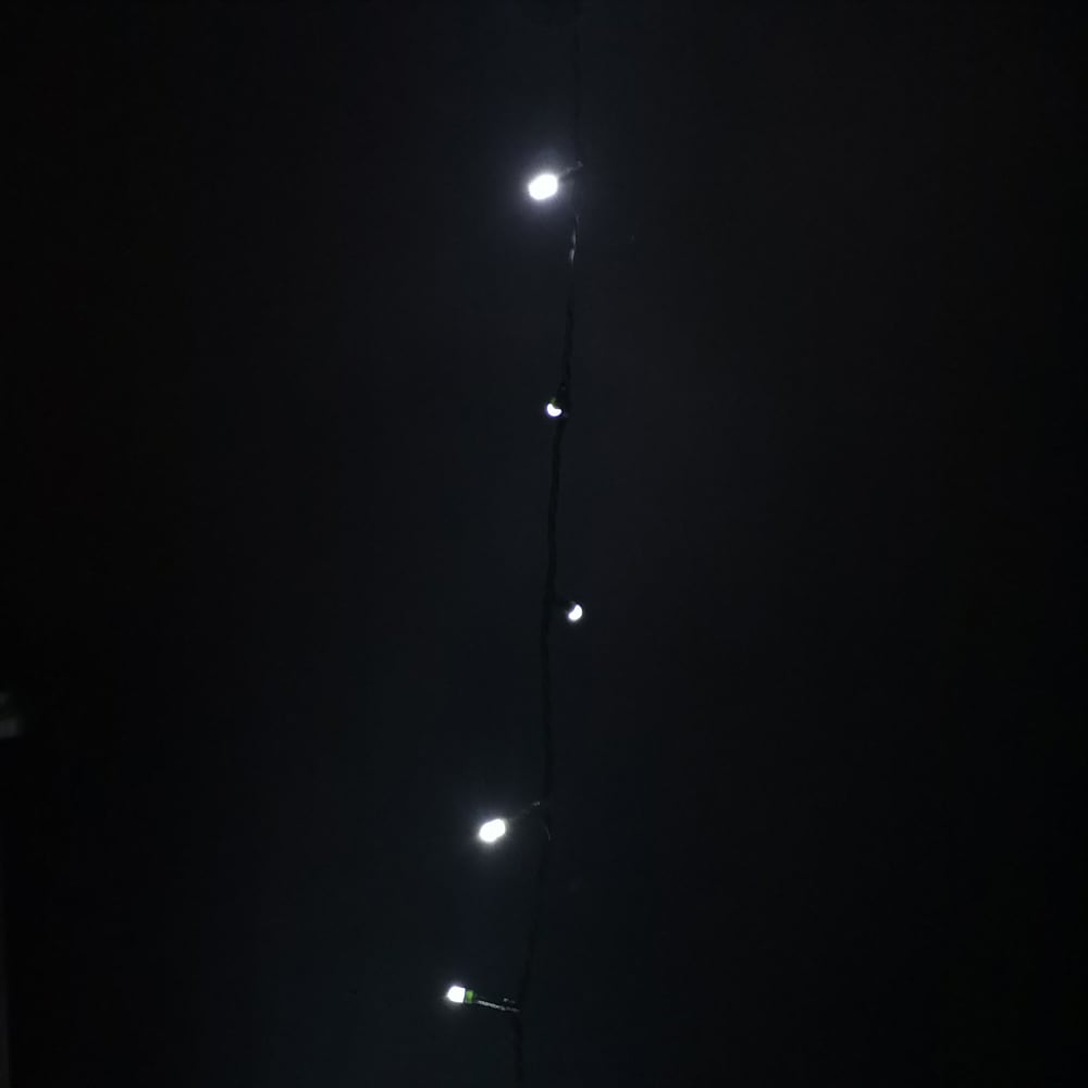 Premier SupaBrights 200 Cool White LED Multi-Function Green String Light 16m Image 4