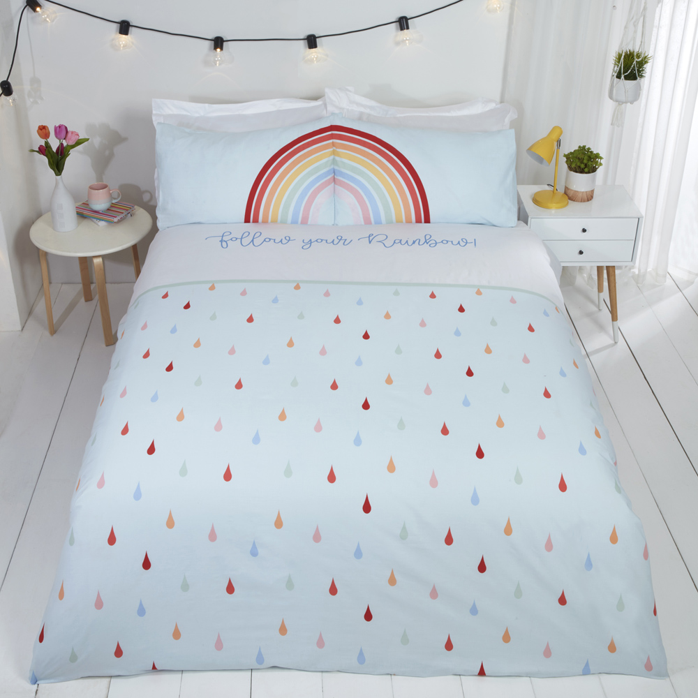 Rapport Home King Size Multicolour Follow Your Rainbow Duvet Set Image 1