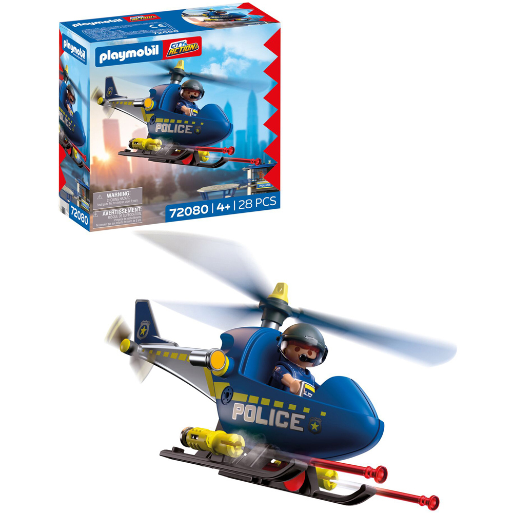 Playmobil Police Helicopter Playset Image 3