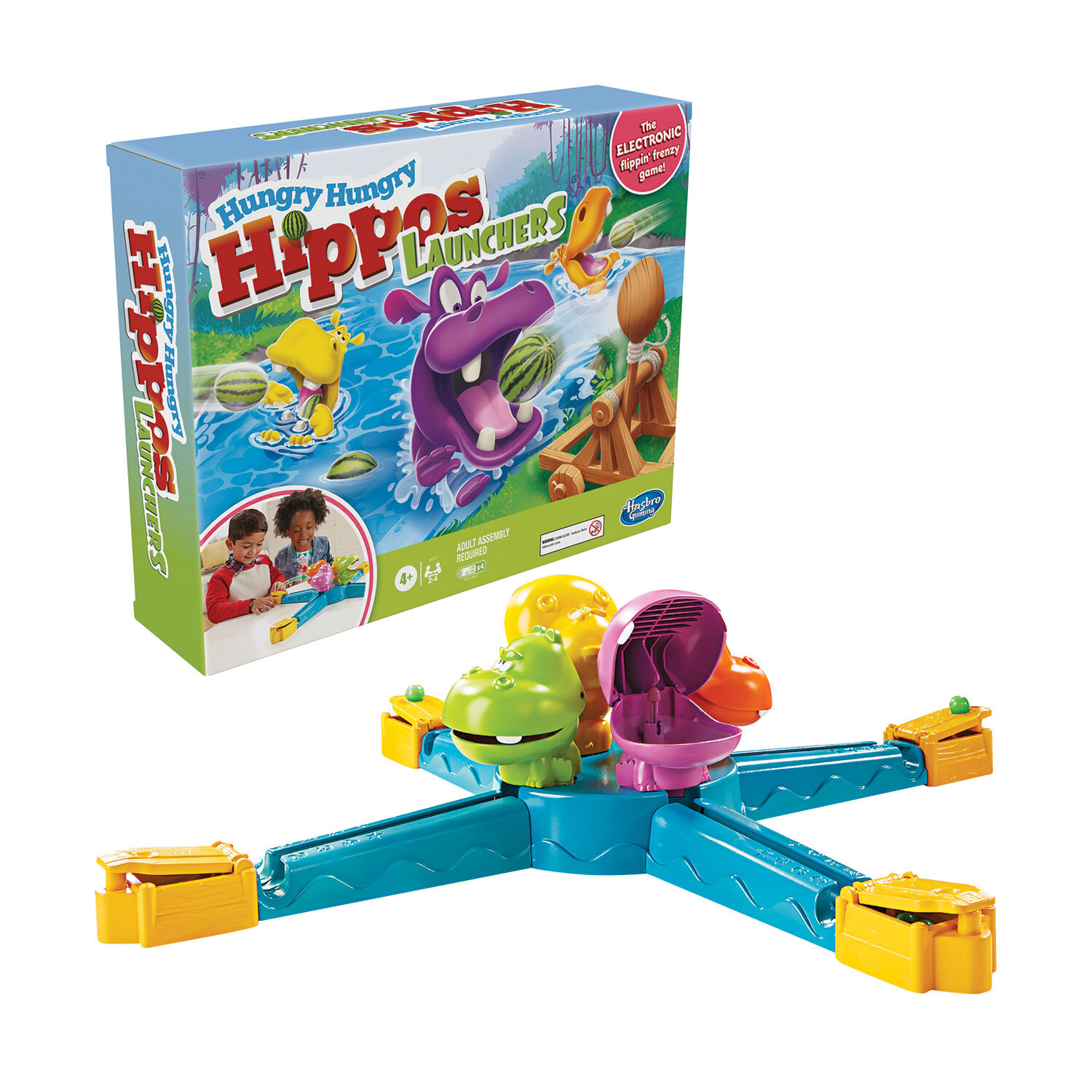 Hasbro Hungry Hungry Hippos Launchers Game Image 2