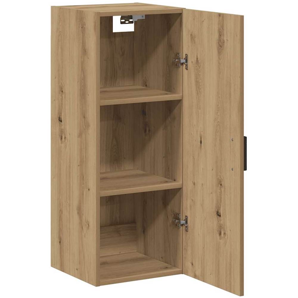 vidaXL Single Door Artisan Oak Wall Mounted Slim Cabinet Image 4