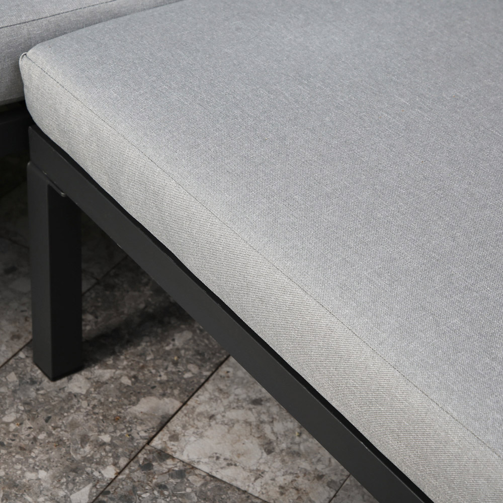 Home Garden Direct Rhea 4 Seater Corner Sofa with Coffee Table Grey Image 7