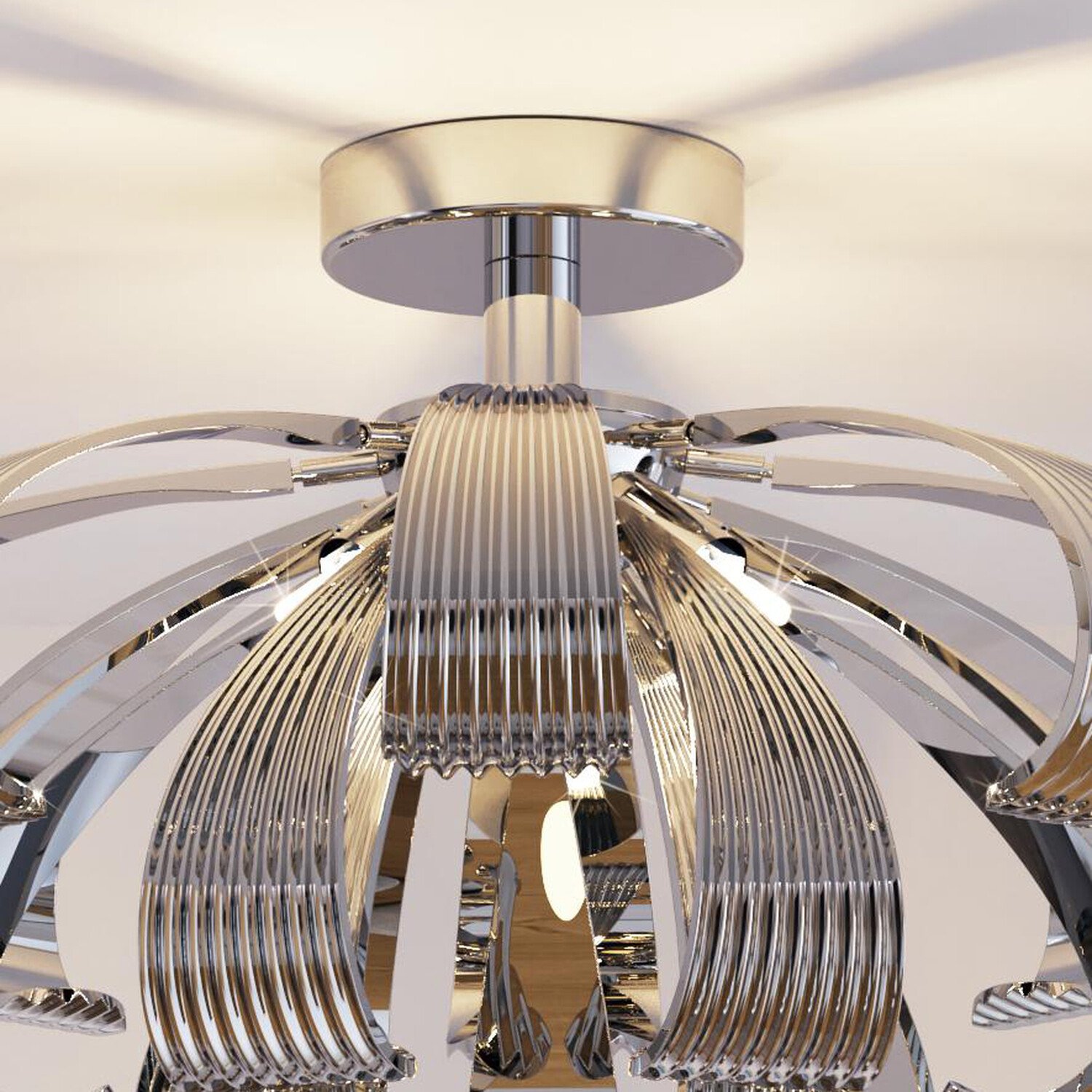 Milan Ceiling Fitting Chrome Image 6