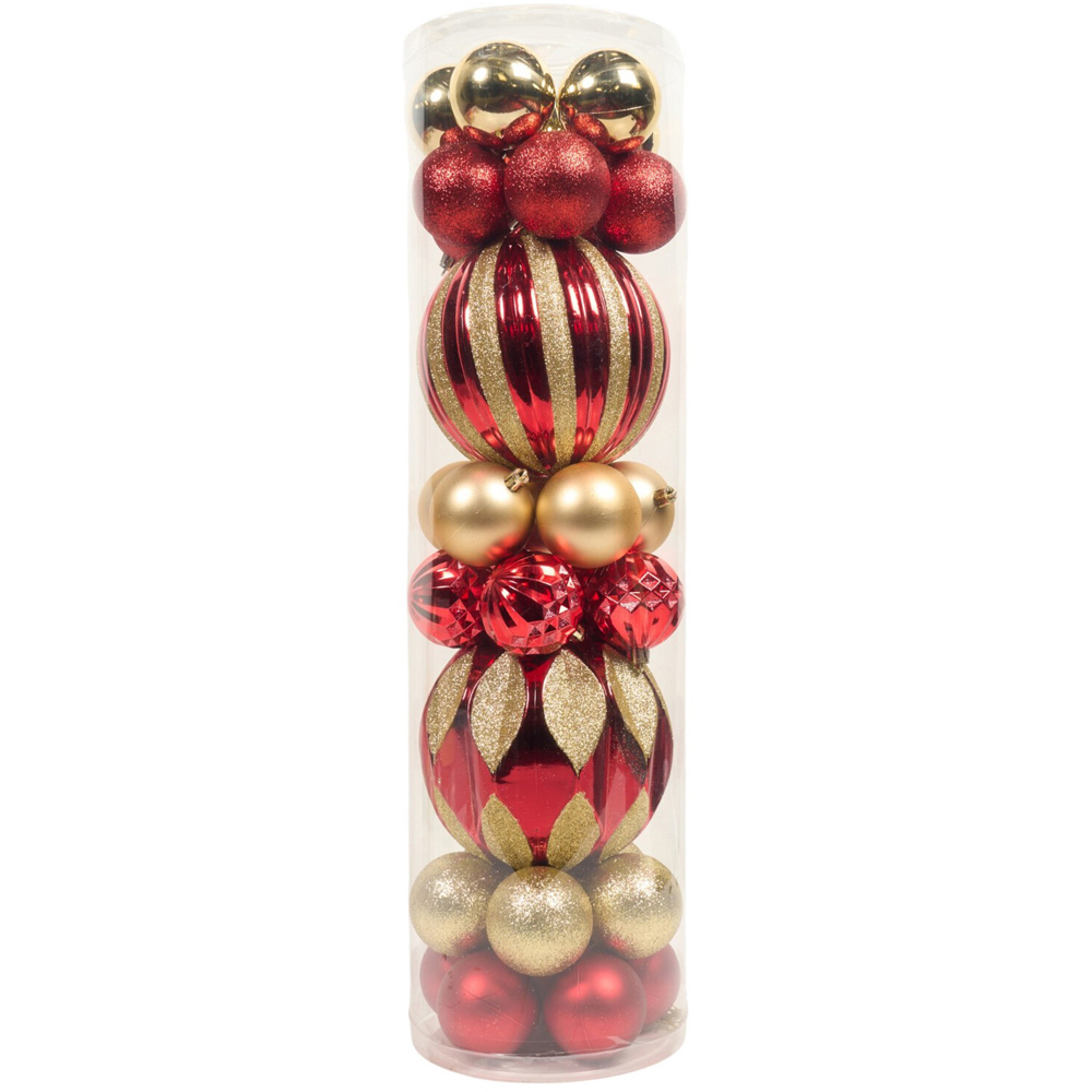 Set of 32 Timeless Christmas Baubles Image 1