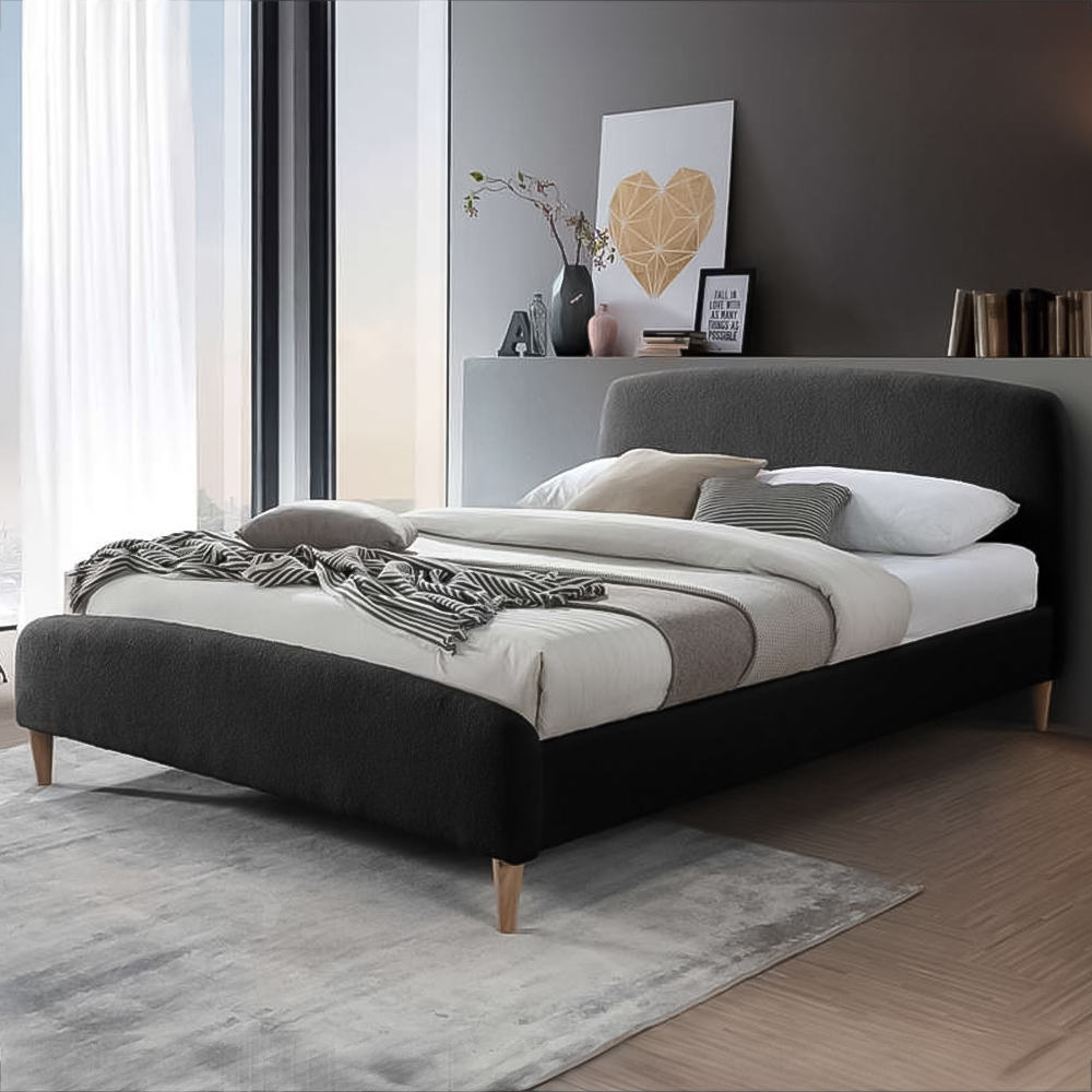 Otley Double Black Bed Image 1