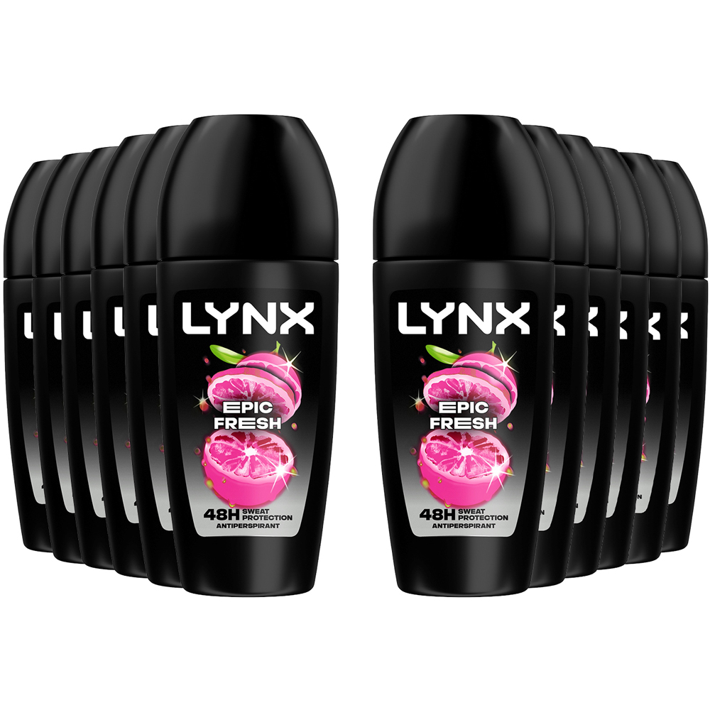 Lynx Epic Fresh Grapefruit and Tropical Pineapple Anti-Perspirant Roll On 50ml 12 Pack Image 1