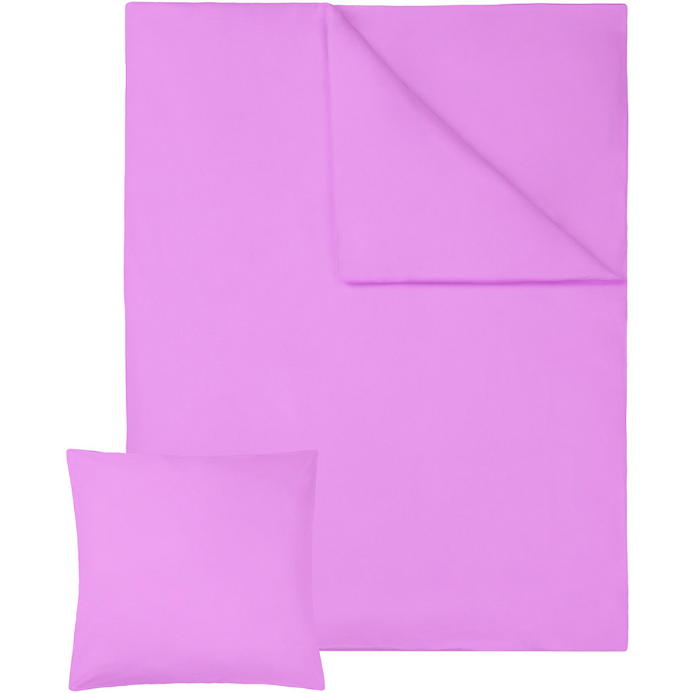 tectake Double Purple Cotton Duvet Cover Set 4 Pack Image 3