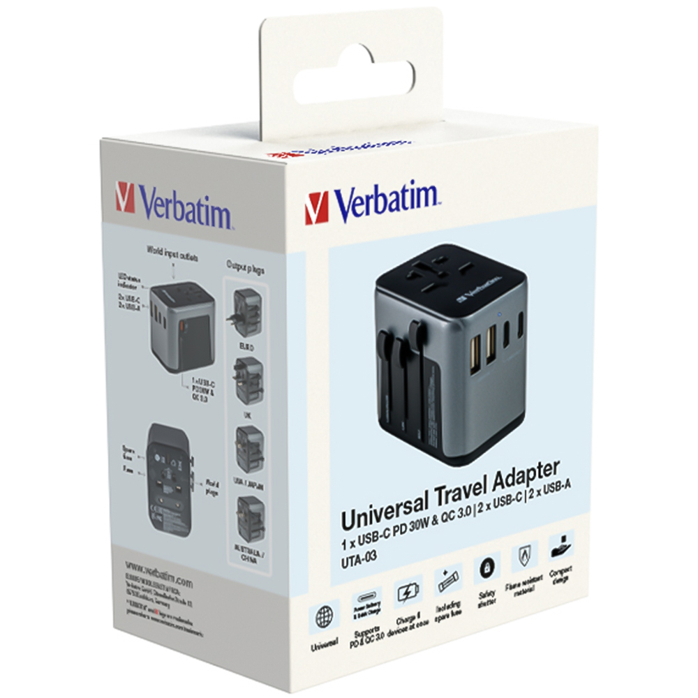 Verbatim Uta-03 Universal Travel Adapter Image 1