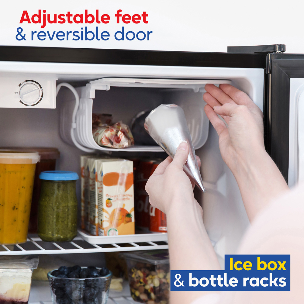 Russell Hobbs RH67TTLF0E1B-LCK Black 66L Fridge Image 6