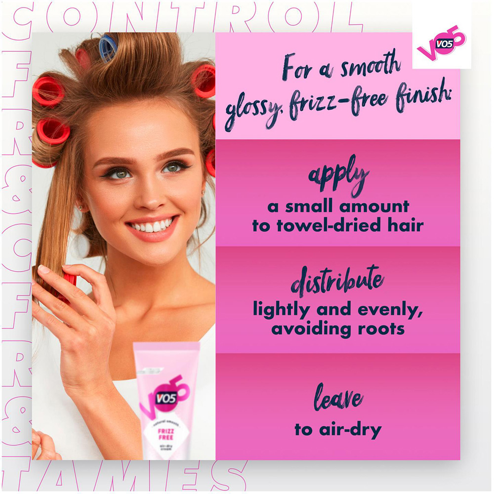 VO5 Frizz Free Air-Dry Lightweight Non-Greasy Hair Cream 125ml 3 Pack Image 5