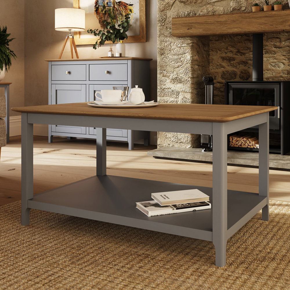 FWStyle Taberno Dove Grey Coffee Table Image 1