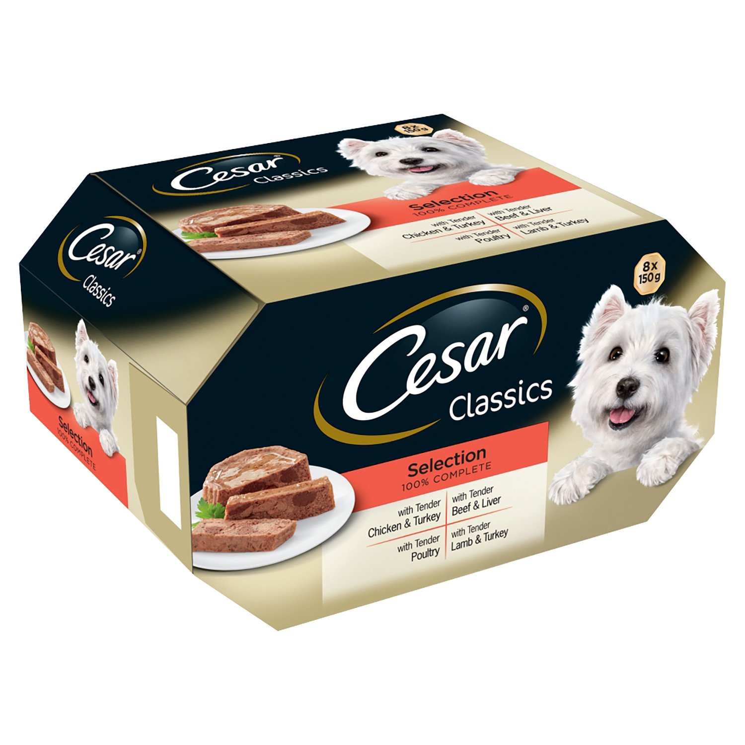 Cesar Classics Loaf Jelly Selection Dog Food 8 Pack Image