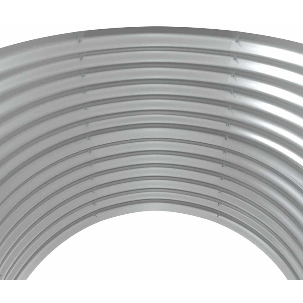 vidaXL Brown Galvanised Steel Round Raised Garden Bed 68 x 100 x 100cm Image 3
