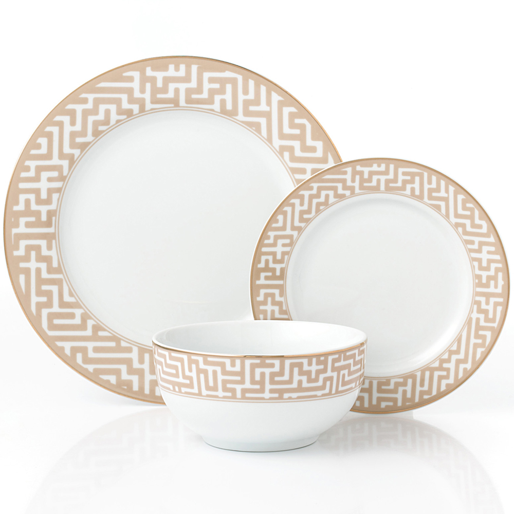 Waterside Mosaic Porcelain 12 Piece Dinner Set Image 3
