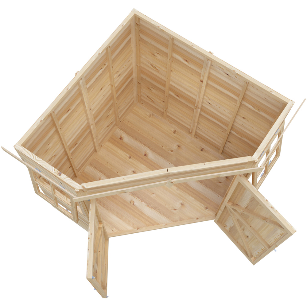 Shire 6 x 6ft Shiplap Pent Corner Garden Shed Image 5