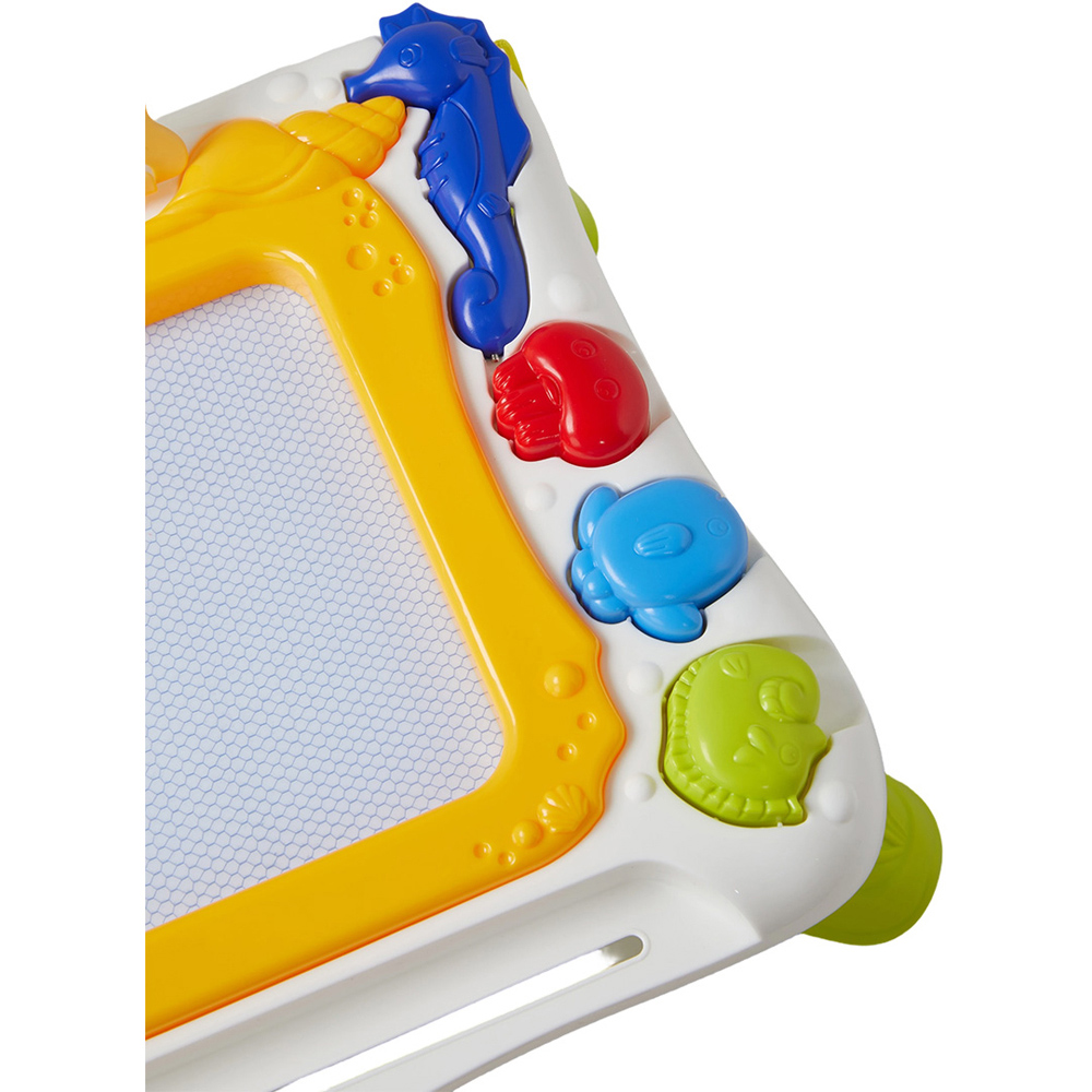H&O Direct Kids Orange Ocean Magnetic Erasable Drawing Board with Pen Image 4