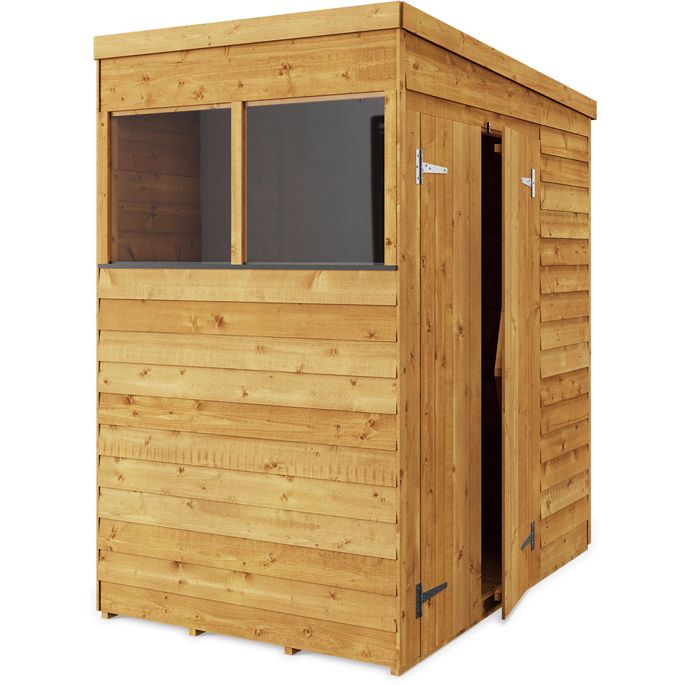 StoreMore 4 x 6ft Double Door Overlap Pent Shed Image 2