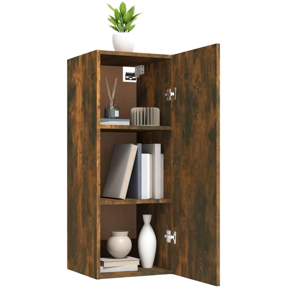 vidaXL Single Door Brown Wall Cabinet Image 3