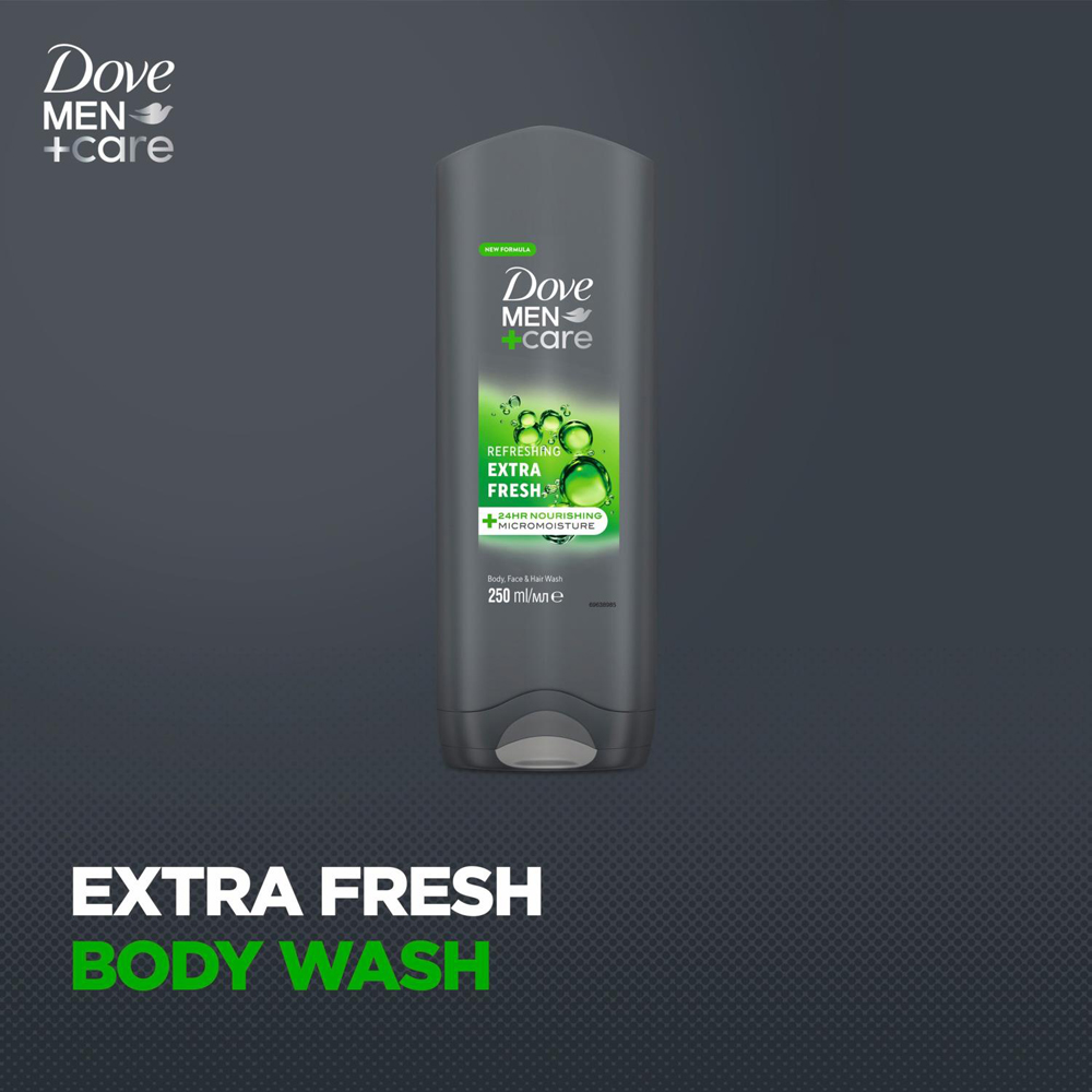Dove Men+Care Refresh+Care Body Wash and Socks Gift Set 2 Pack Image 4