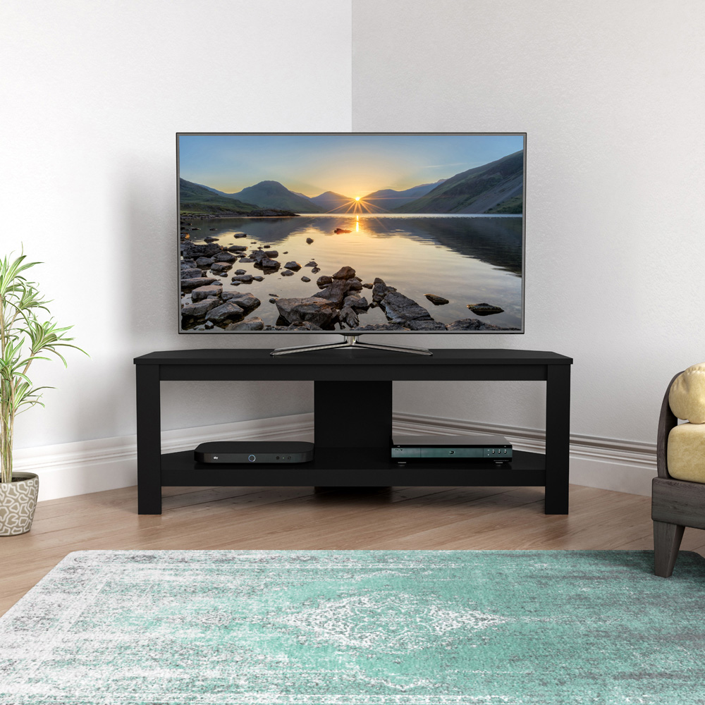 AVF Calibre Single Shelf Black Oak TV Unit Image 5