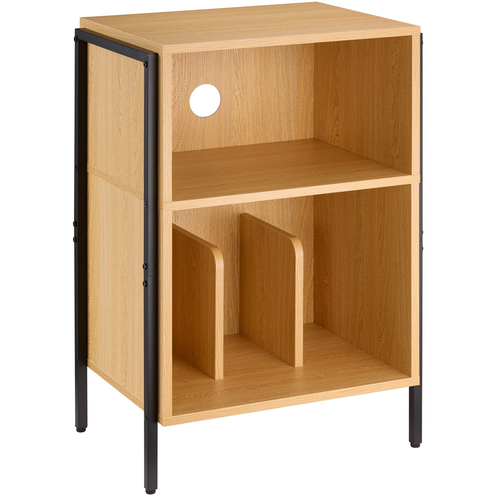 TTAP Valencia Oak 2 Shelf Turntable Entertainment Stand Image 3