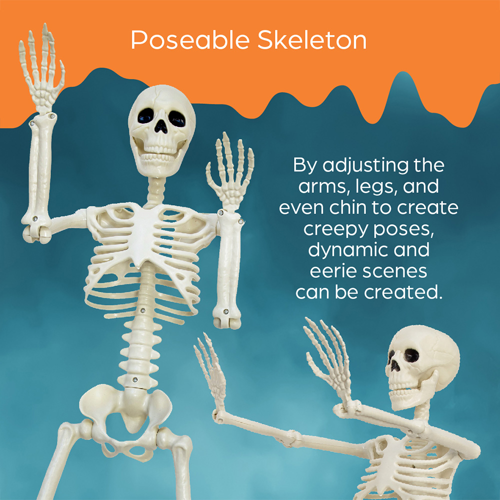 Global Gizmos Halloween Skeleton 90cm Image 6