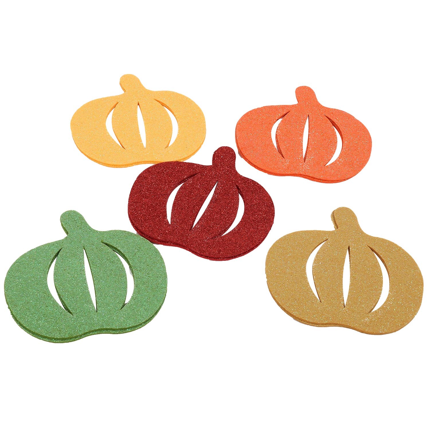 Single The Fall Collection Autumn Glitter Felt Shapes in Assorted styles Image 6