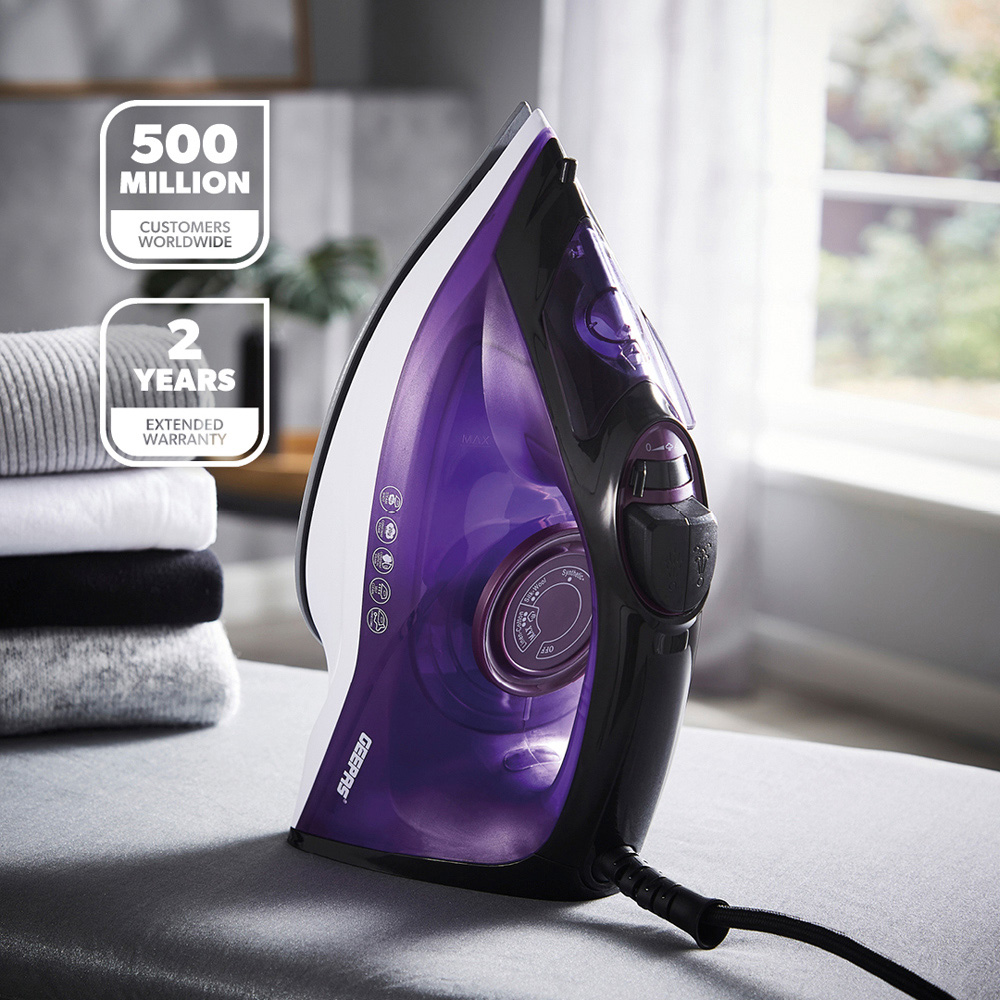 Geepas GSI7703UK-PU Purple Steam Iron 2400W Image 2