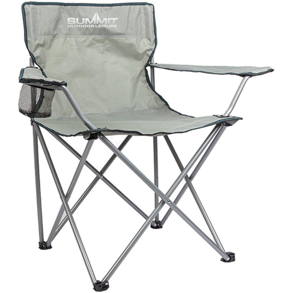 Summit Quickseat Folding Chair with Carry Bag Moon Mist Grey Image 2