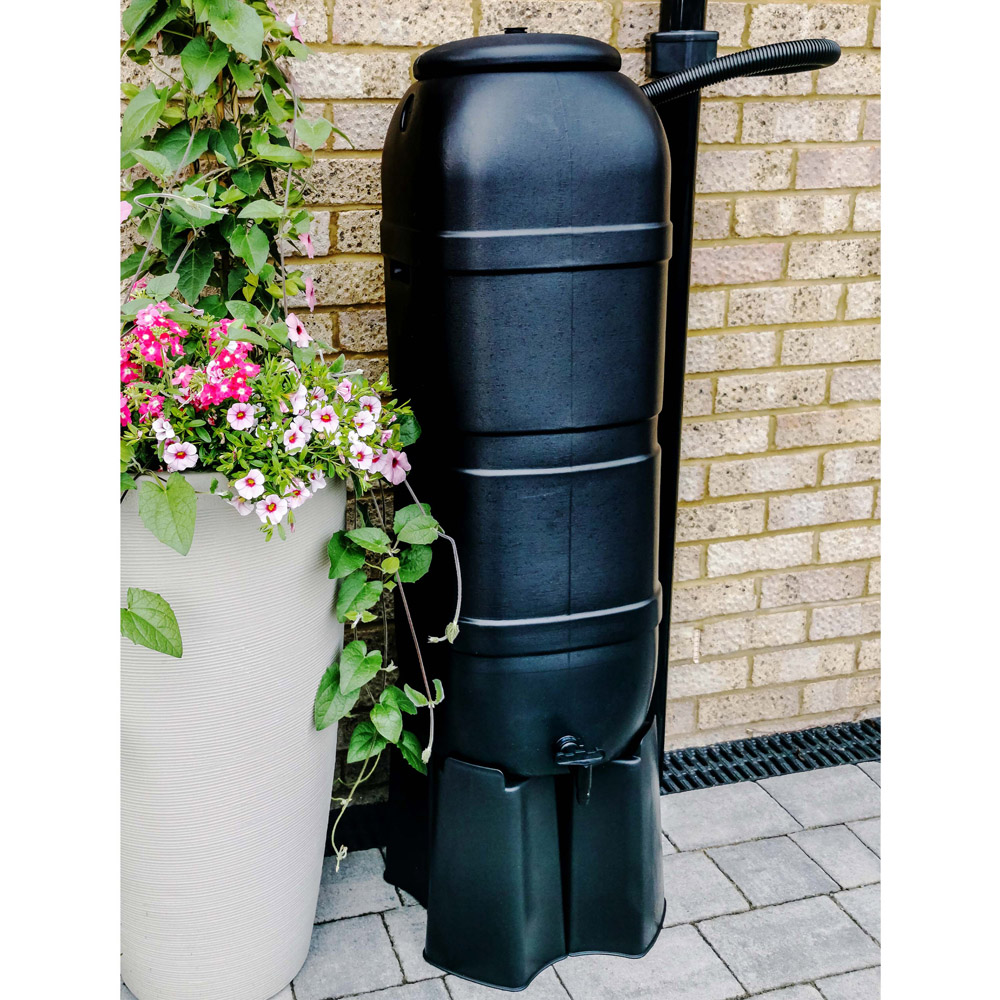 Slimline 100L Water Butt with Stand and Filler Kit Image 2