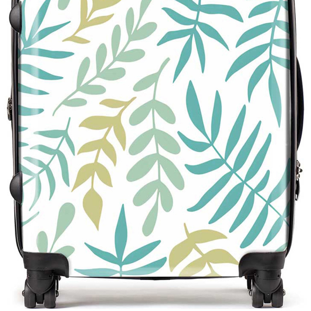 Warren Reed Designer Large Multicolour Leaves and Branches Suitcase Image 2