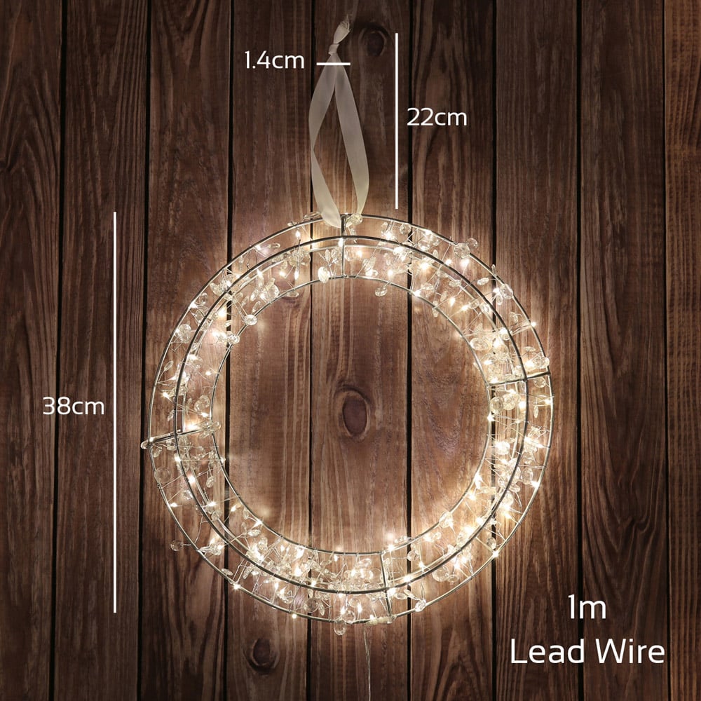 The Christmas Workshop LED Wreath 38cm Image 5