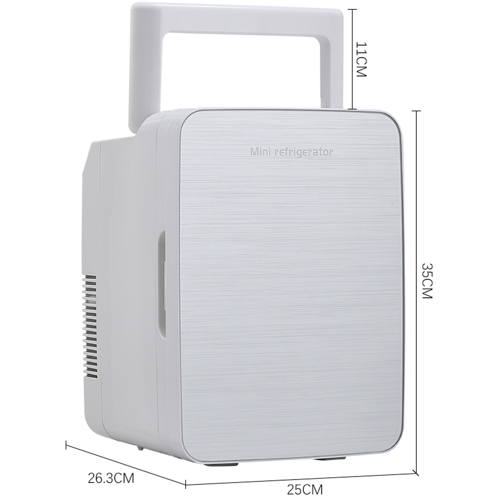 Living and Home FI0861 10L White Dual-Use Mini Refrigerator Image 8