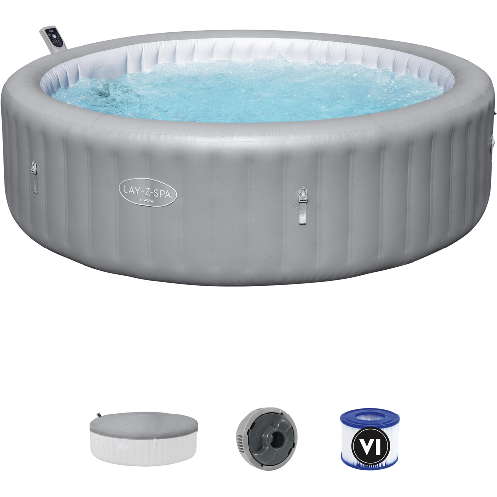 Lay-Z-Spa Grenada 8 Person UltraFit Smart AirJet Hot Tub 71 x 236cm Image 3