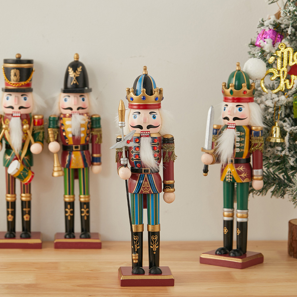 Living and Home Wooden Nutcracker Soldier Christmas Ornament Image 8