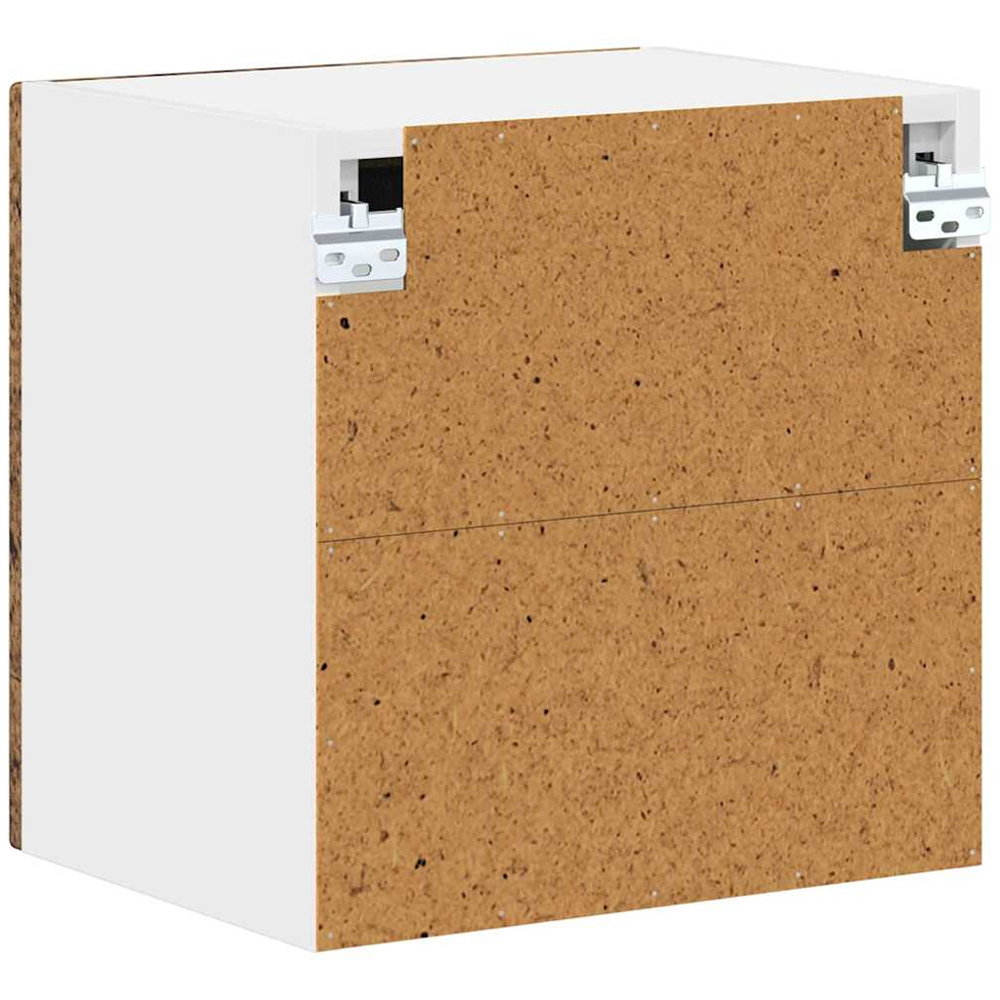vidaXL Kalmar Single Glass Door Old Wood Wall Mounted Kitchen Cabinet Set of 2 Image 8