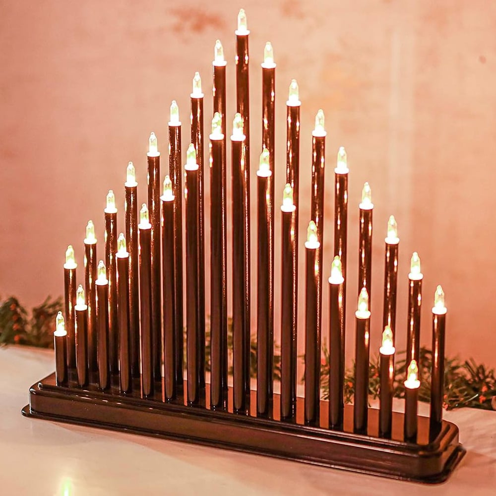 Marco Paul Black 33 Light Candle Bridge Image 1